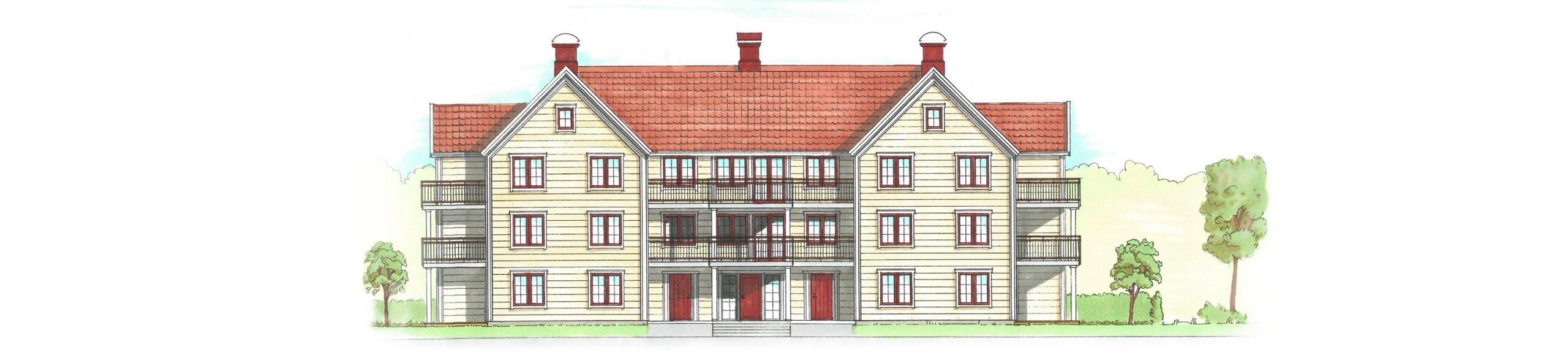Prokekt Parkvillorna ett koncept från oss på Axeby Bostad
